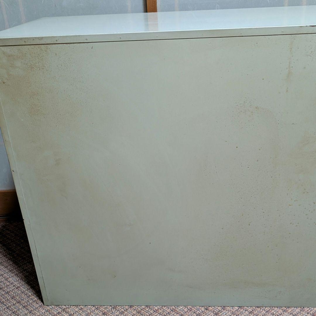 【レトロ】書類整理ケース 　アンティーク スチール　32引出し　匿名送料込