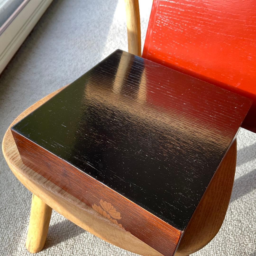 木製重箱 金箔装飾