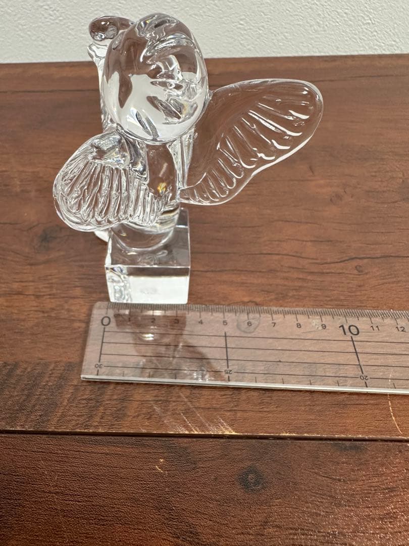 ★美品★バカラ 天使 オブジェ 透明感あふれるクリスタル置物
