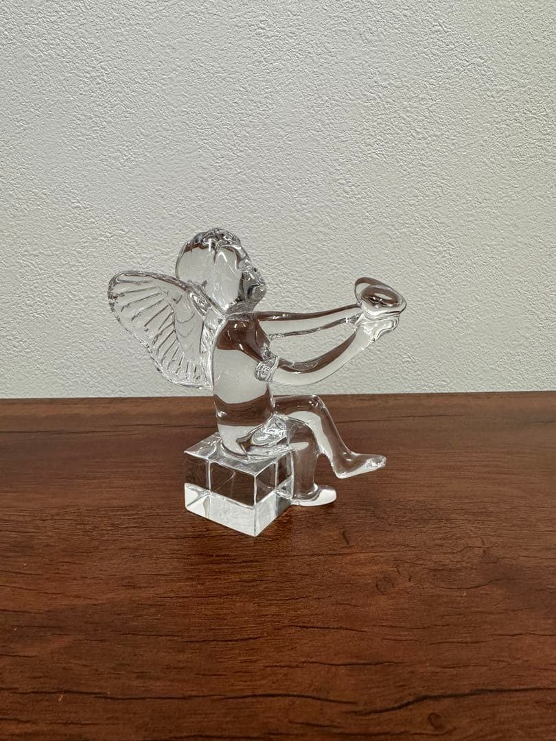 ★美品★バカラ 天使 オブジェ 透明感あふれるクリスタル置物