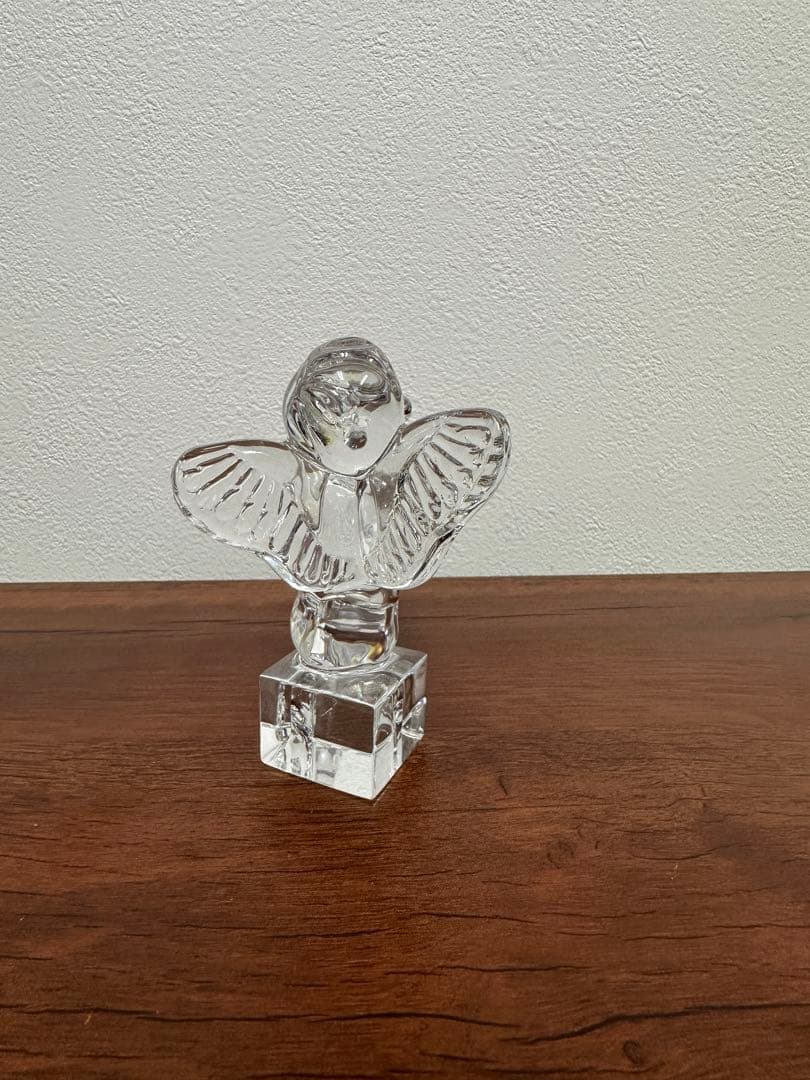 ★美品★バカラ 天使 オブジェ 透明感あふれるクリスタル置物