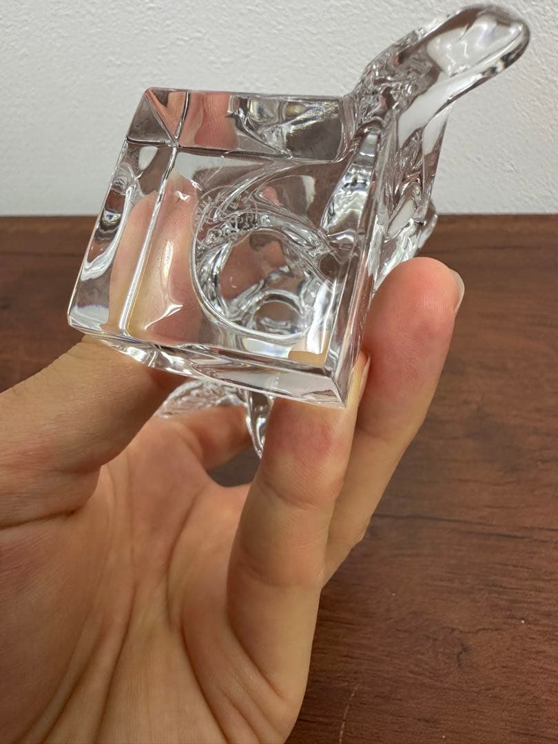 ★美品★バカラ 天使 オブジェ 透明感あふれるクリスタル置物