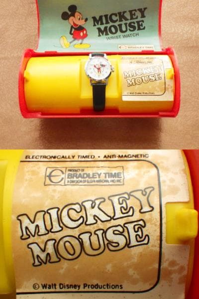 【限定値下】激レア★箱付【1970年代】ディズニー ミッキーマウス 手巻き腕時計