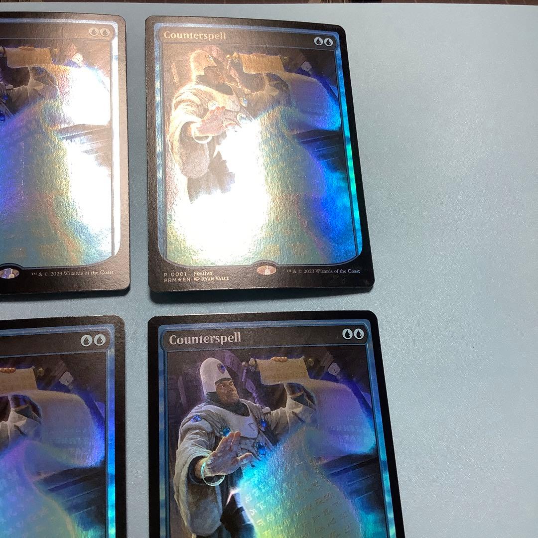 *バラ売り可* 対抗呪文 フルアートMagicConプロモ4枚セット英語foil