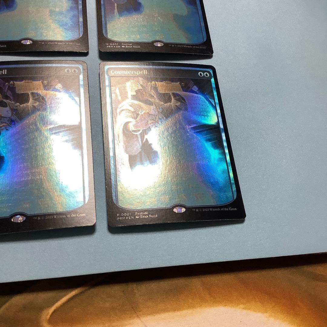 *バラ売り可* 対抗呪文 フルアートMagicConプロモ4枚セット英語foil