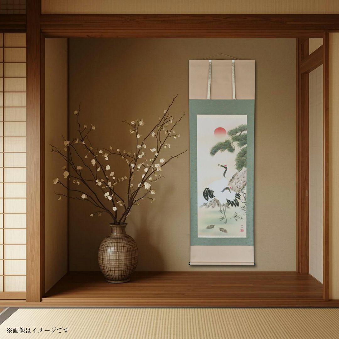 松竹梅鶴掛軸