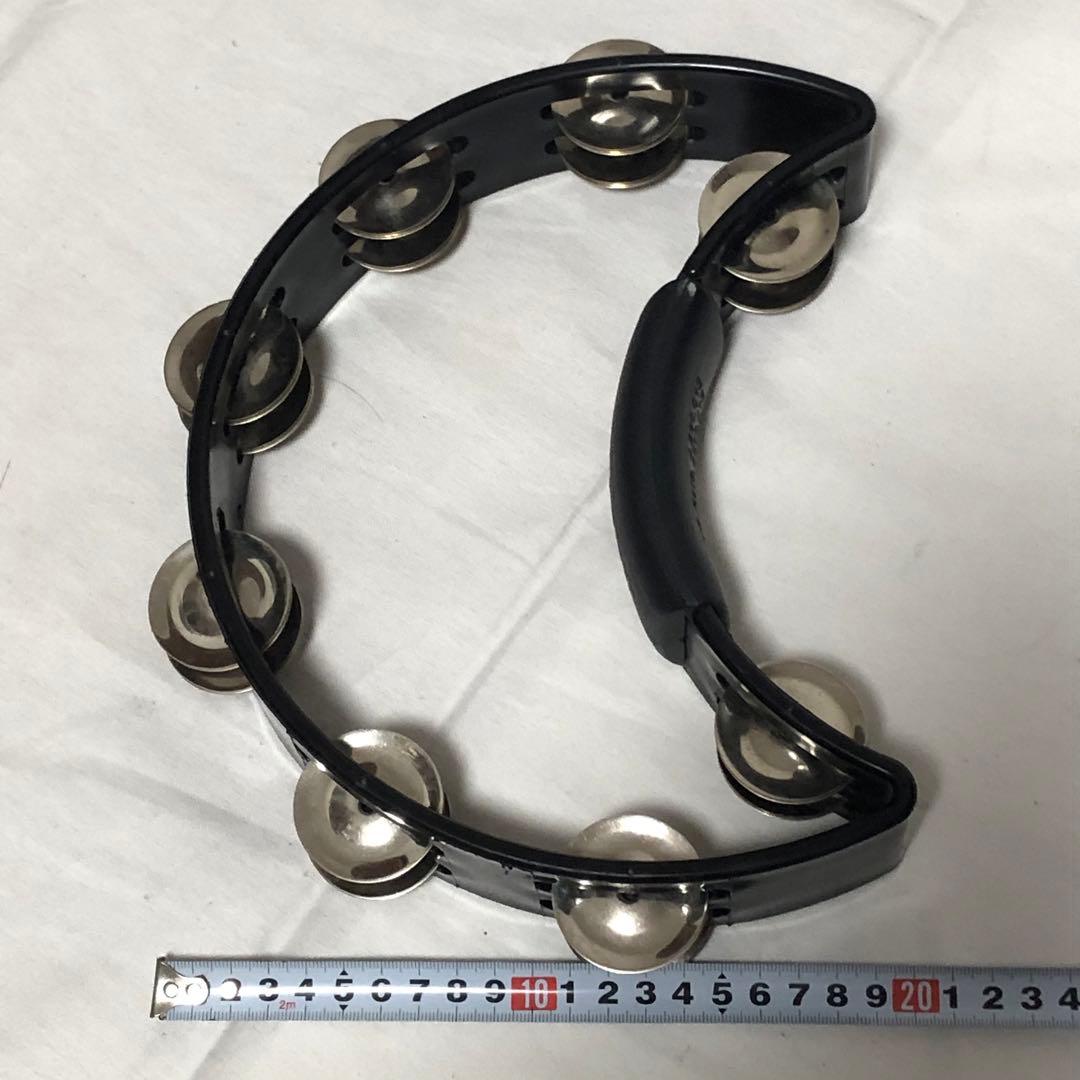 送料込★良品★RhythmTech タンバリン ブラック RT1010