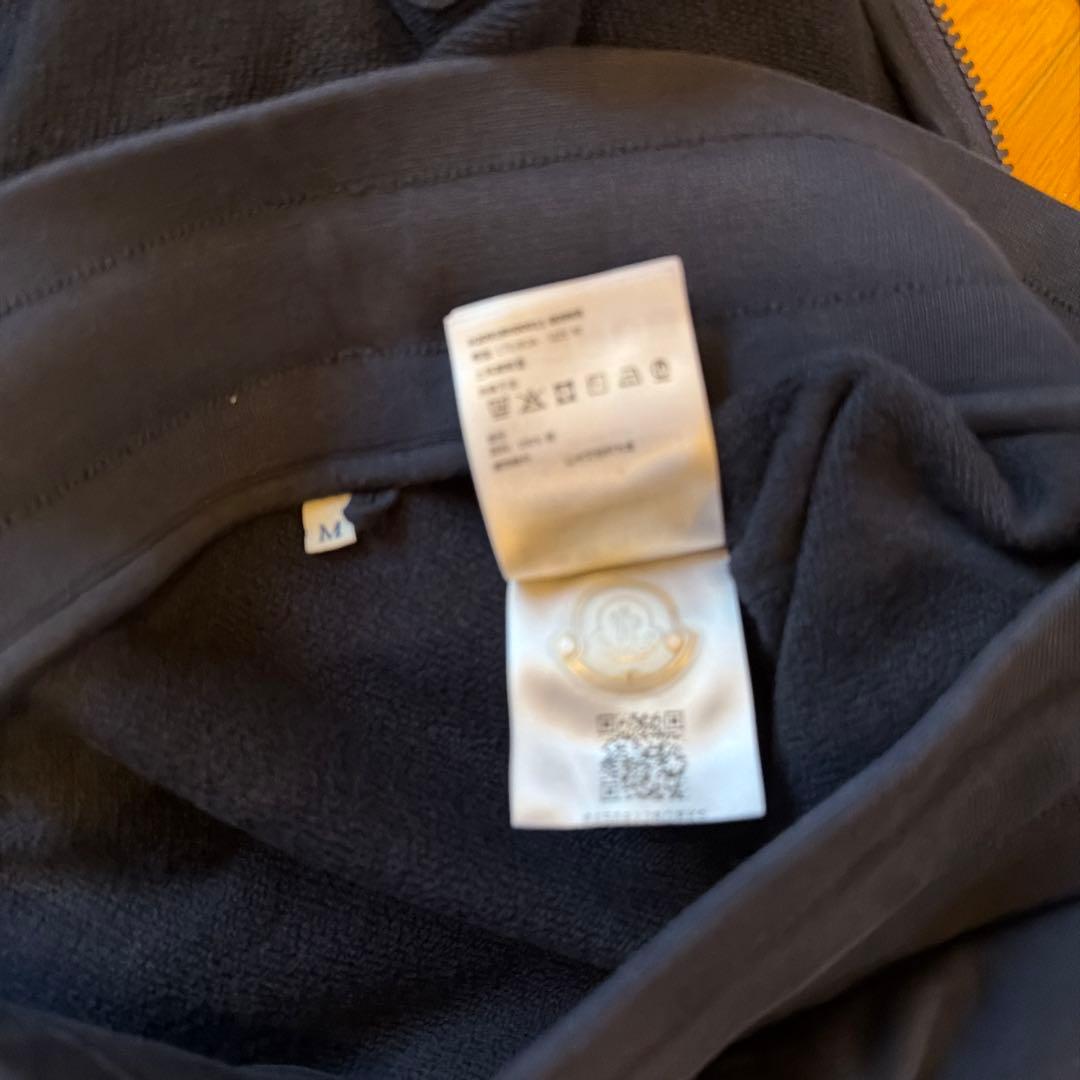 モンクレールフード付きジャージ上下セット ネイビー