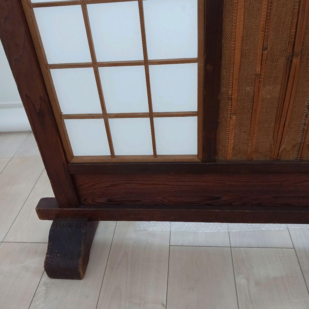 うぅさん専用　天然木の重厚感◎昭和レトロ衝立インテリア