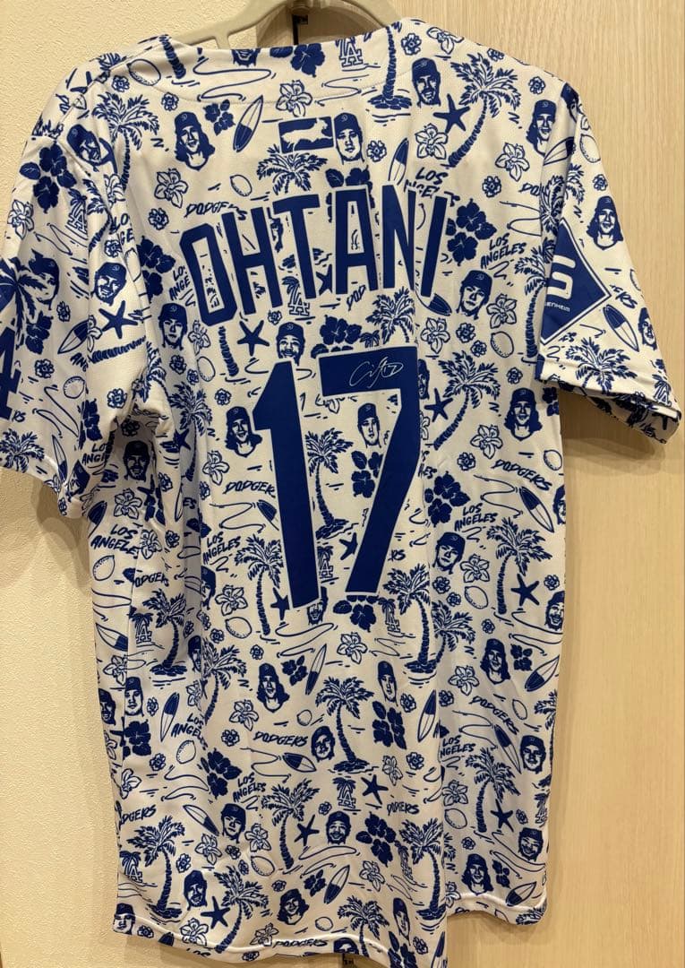 ⭐️期間限定価格⭐️【非売品】大谷翔平 サイン ユニフォーム アロハハワイアンシャツ