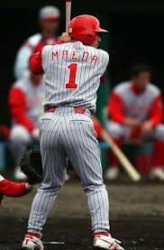 【当時物】広島　カープ　前田智徳　ビジター　ユニフォーム　デサント　S