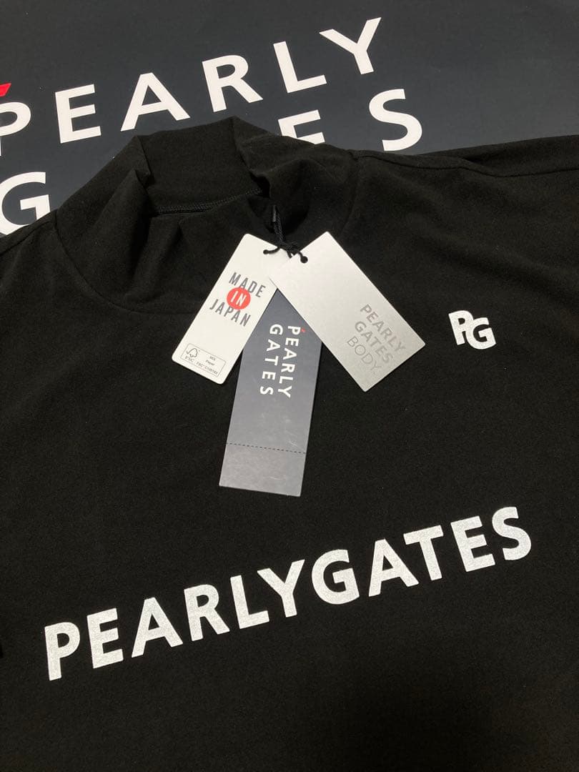 新品 パーリーゲイツ ラグウォームプレミア ハイネックカットソー(6)LL/濃紺