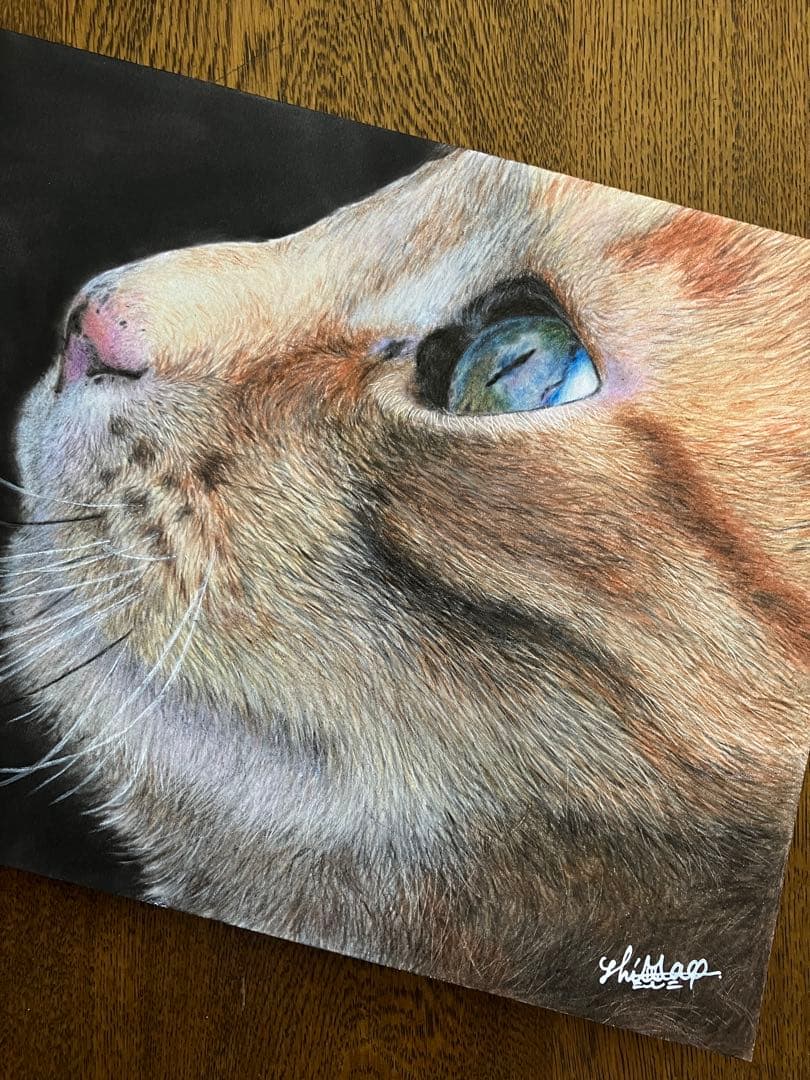 hunt 色鉛筆画 パステル