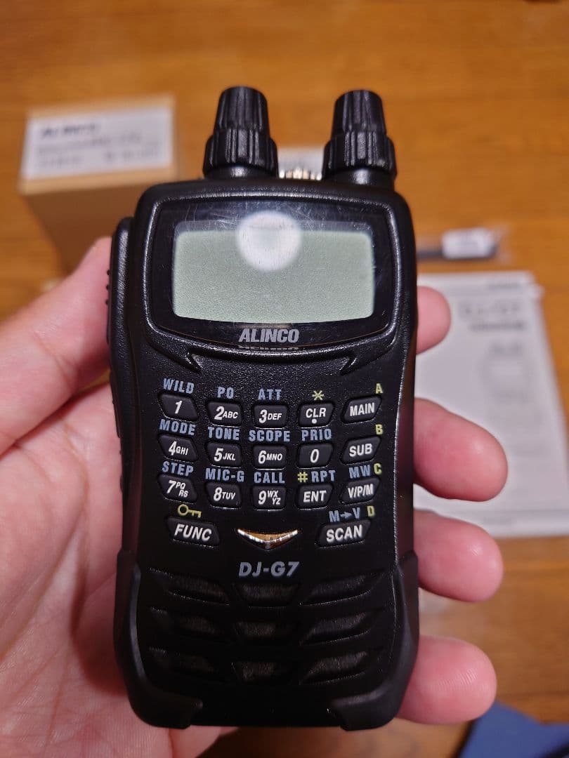 【製造中止、絶版品】DJ-G7(DJG7)本体以外の付属品は新品 1200MHZ