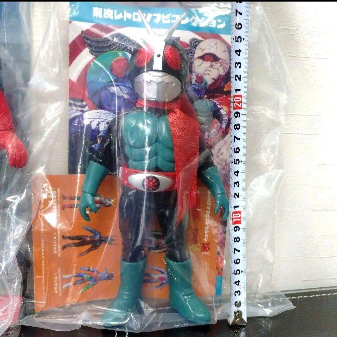 ★メディコムトイ　仮面ライダー旧2号　DX版　面取れ　ソフビ★