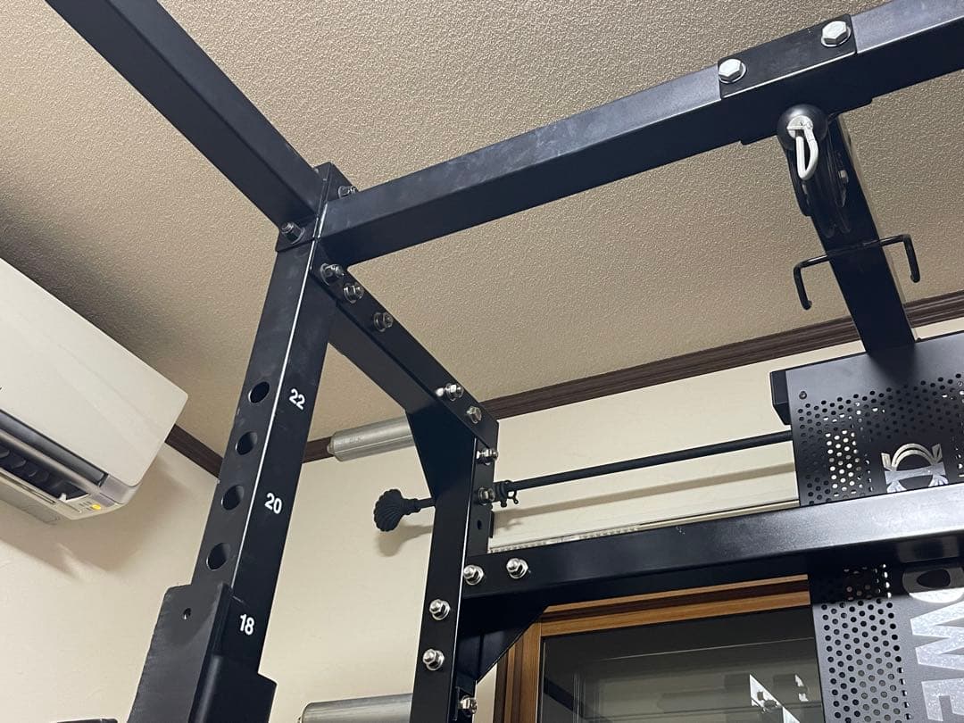 【引取り】ハーフラックとしても使えます パワーテック パワーラックセット