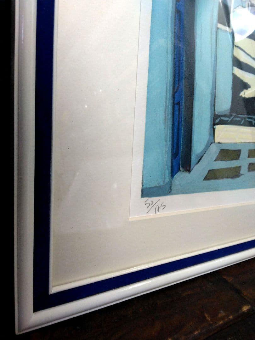 リトグラフ　ジャン・クロード・キリチ フランス　自筆サイン　限定　高級　額縁