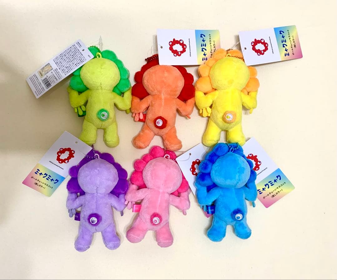 ミャクミャク 推しカラー ボールチェーンマスコット　6体セット　コンプリート