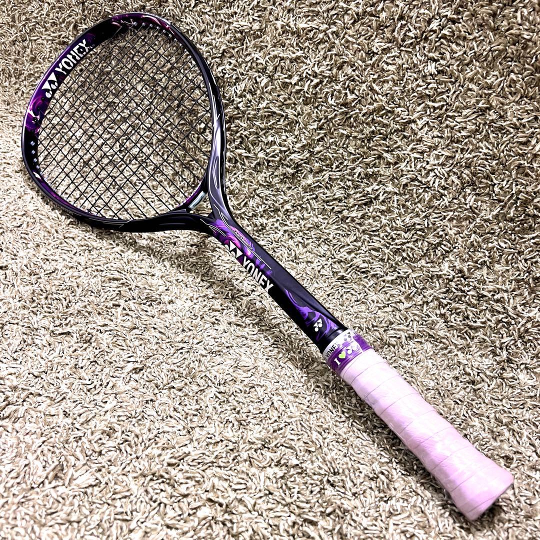 極美品　GEOBREAK 80G ジオブレイク 軟式テニスUL0 パープル