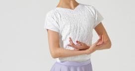 チャコット　ノーソイング　白　半袖　ゆるフィット