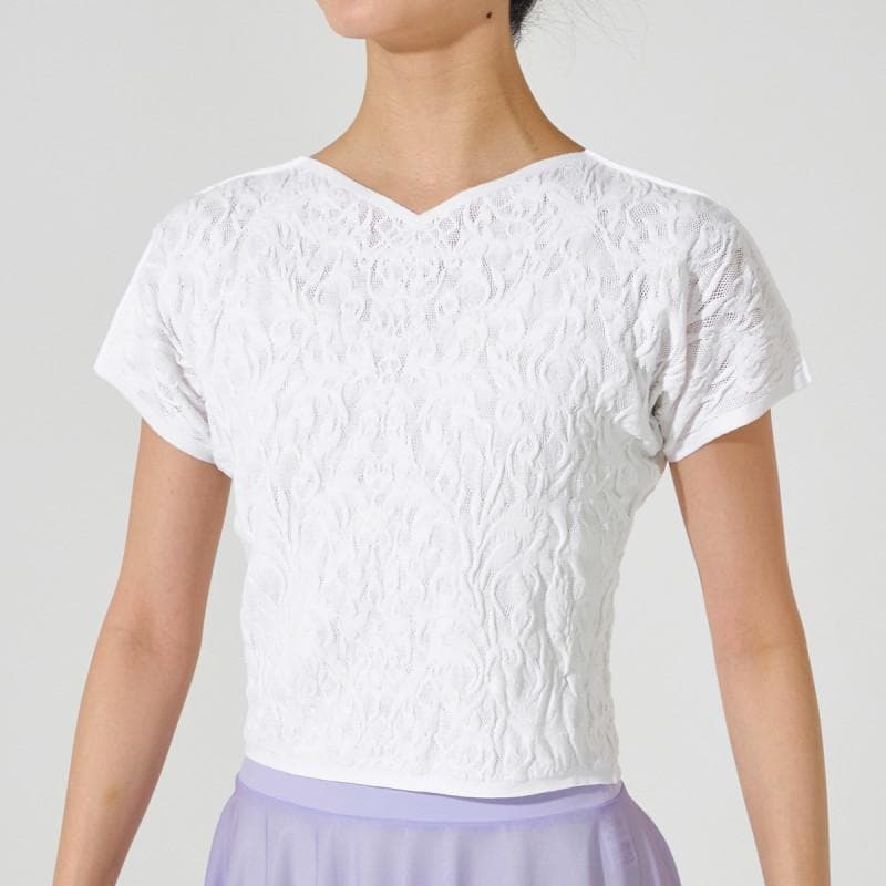 チャコット　ノーソイング　白　半袖　ゆるフィット