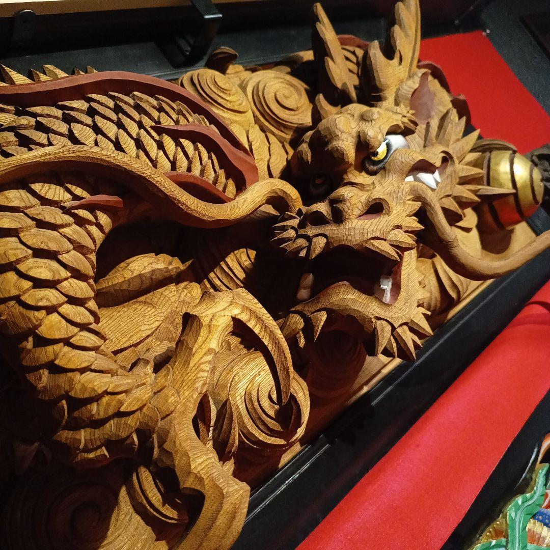 うえの信様専　大型　木彫　彫刻　龍　ドラゴン　欄間　だんじり　山車　寺院　現状品