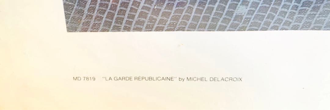 ドラクロワミッシェル　大型ポスター額入り