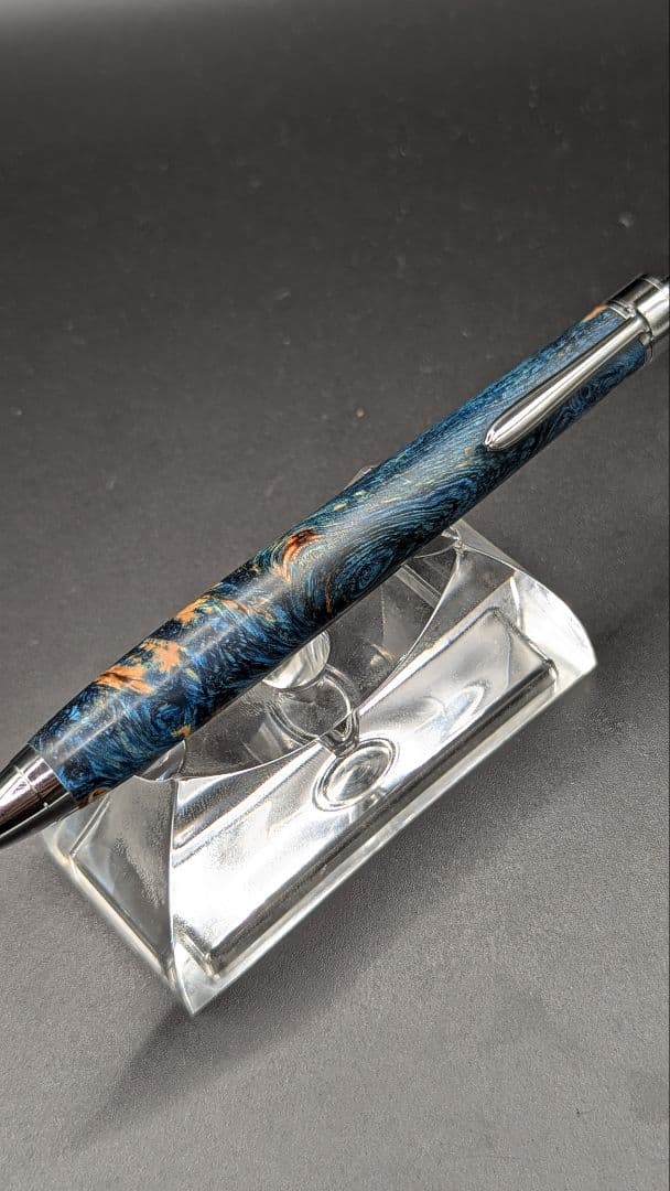 453ペン工房翌檜　スタビライズドウッドバーチバール　木軸シャーペン　ボールペン