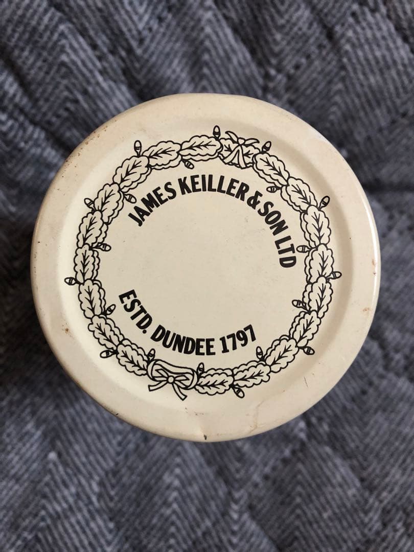 イギリス　アンティーク　DUNDEE マーマレードジャー　マーマレードポット