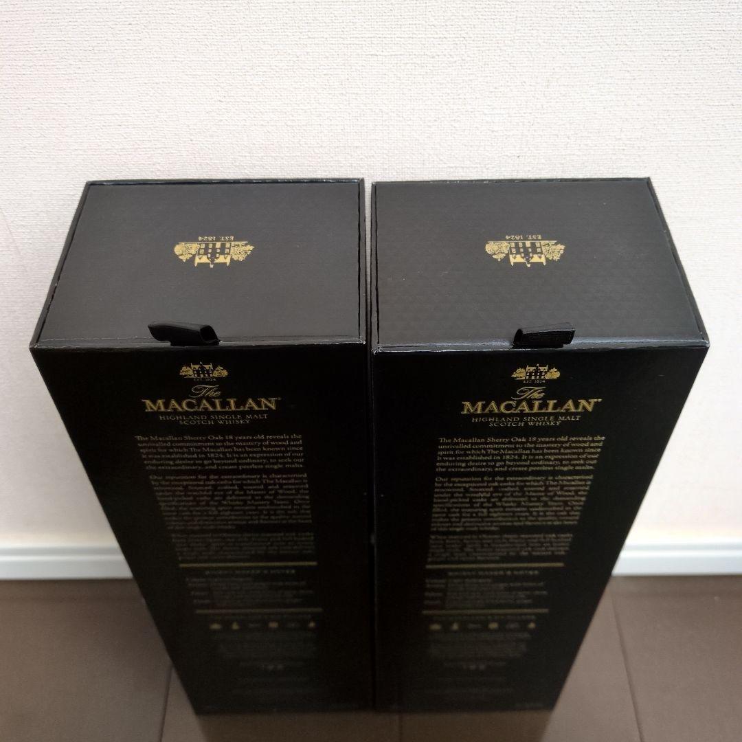 ザ　マッカラン18年　シェリーオークカスク　700ml　2021　2本