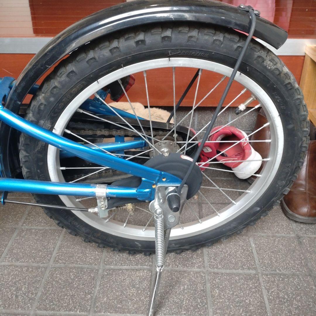 【中古】Jeep 18インチ　子供用自転車 青色