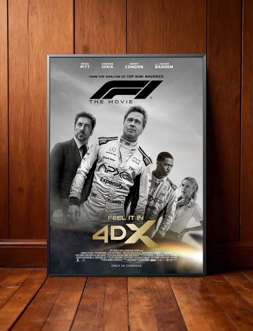 *枚数限定*映画館用両面印刷ポスターINTL版:エフワン F1 4DX 光沢仕様