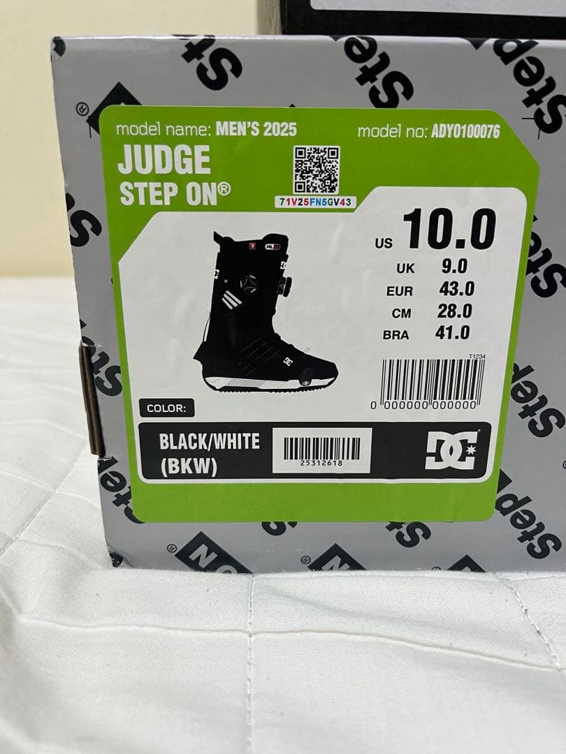新品未使用DC JUDGE STEP ON ブーツ 28.0cm