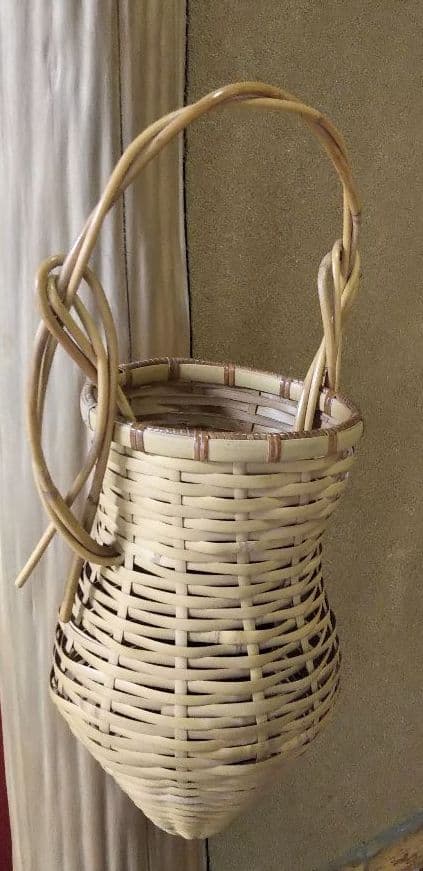 茶道具 花入 籠花入 淡々斎好 蝉籠花入 長尾宗湖