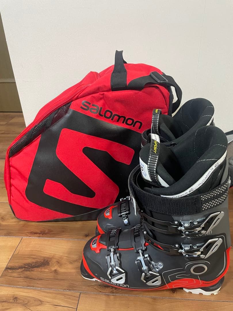 Salomon スキーブーツ 28.5 ブラック/レッド
