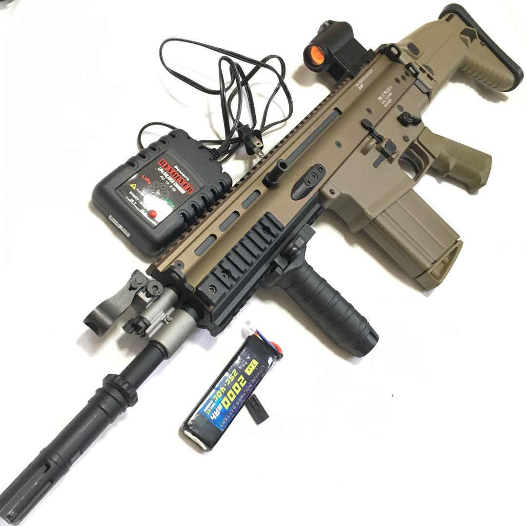 【動作快調!!】 東京マルイ 次世代電動ガン SCAR-H サバゲーセット!!
