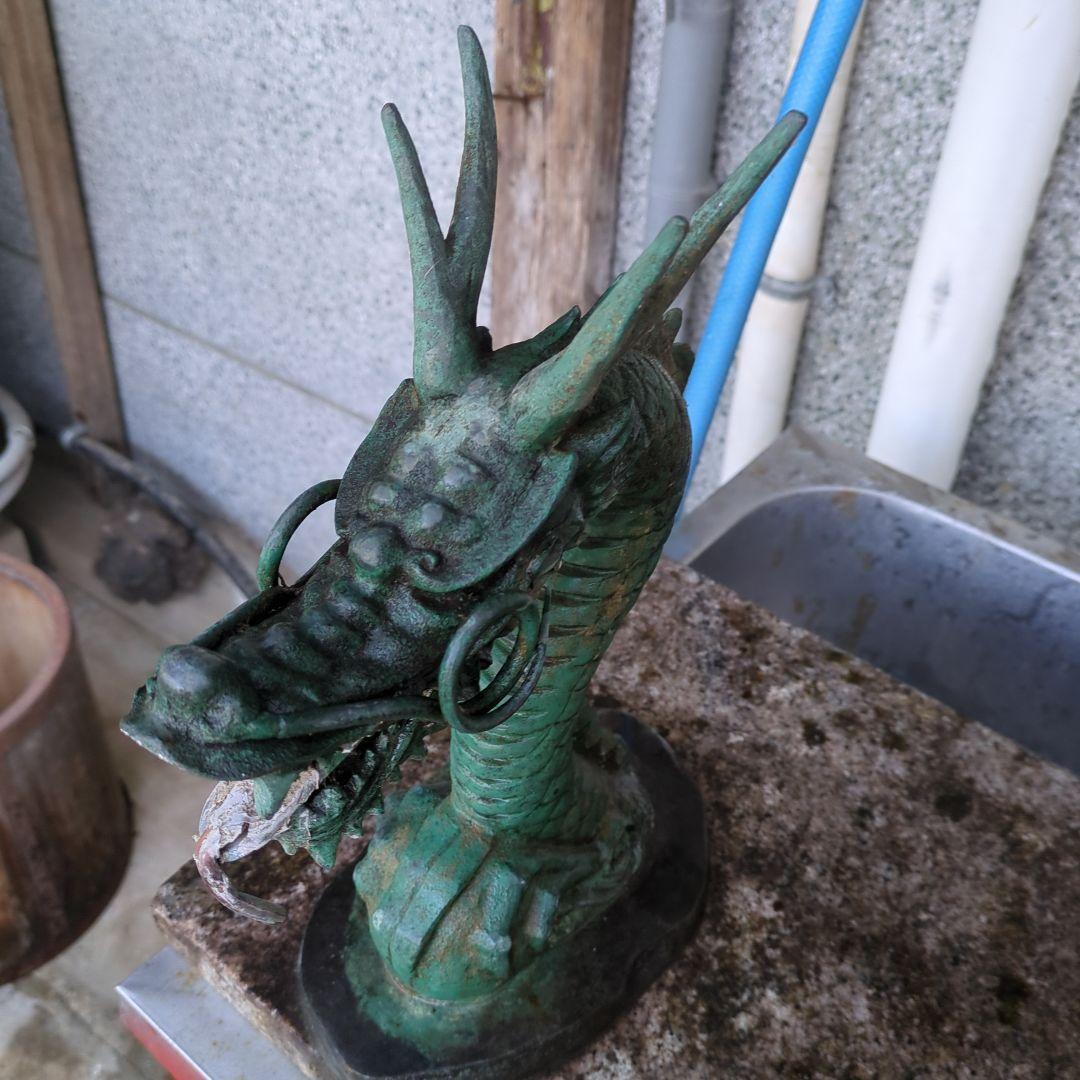 手水舎 龍神 龍の蛇口 真鍮製青銅色 龍の蛇口 水の神様