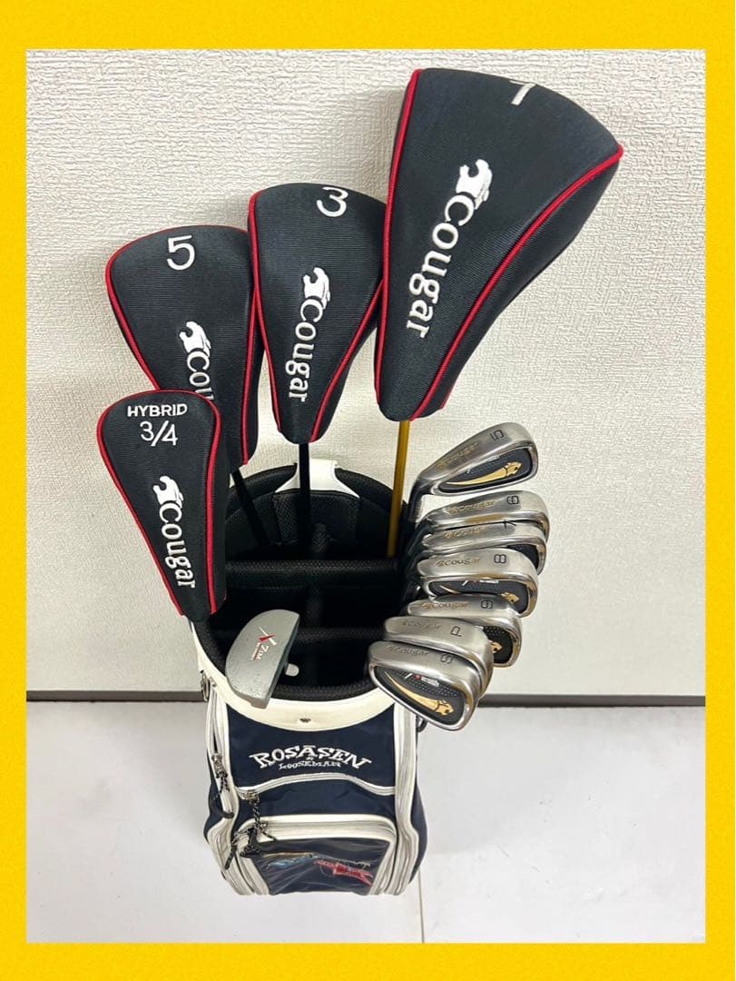 レフティ！早い者勝ち！激安！ゴルフクラブセット⛳️テーラーメイドやクーガーなど