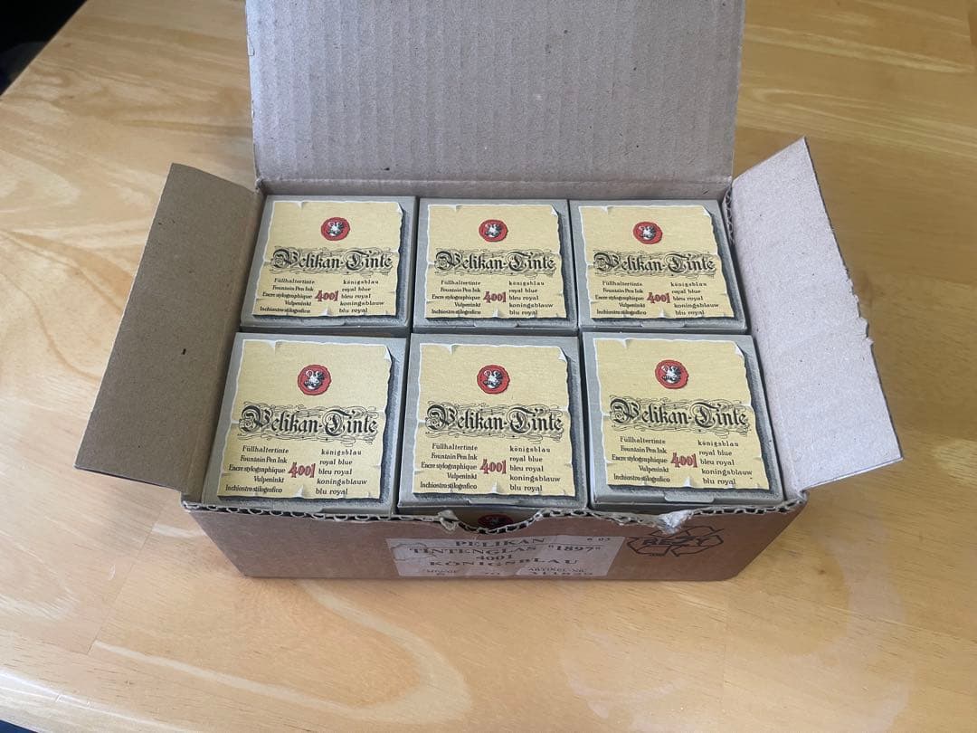 Pelikan 万年筆用インク　ロイヤルブルー　6個セット