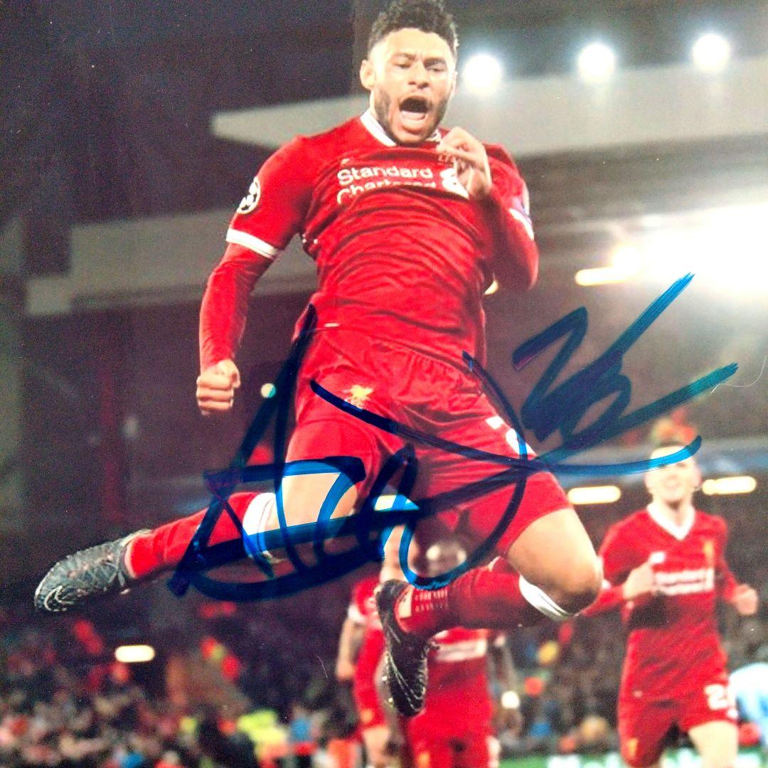 セール中…アレックス・オックスレイド＝チェンバレン直筆サイン入り超大型写真…