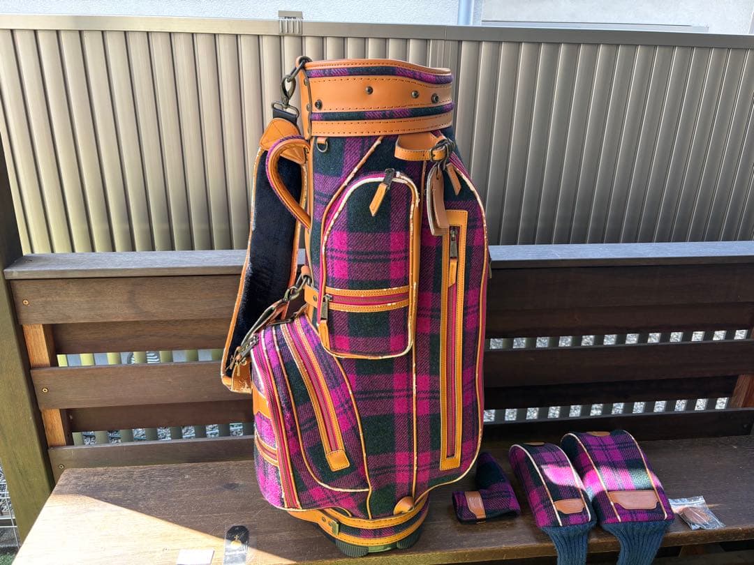 ポールスチュアート　HarrisTweed柄キャディバッグ　ユニセックス