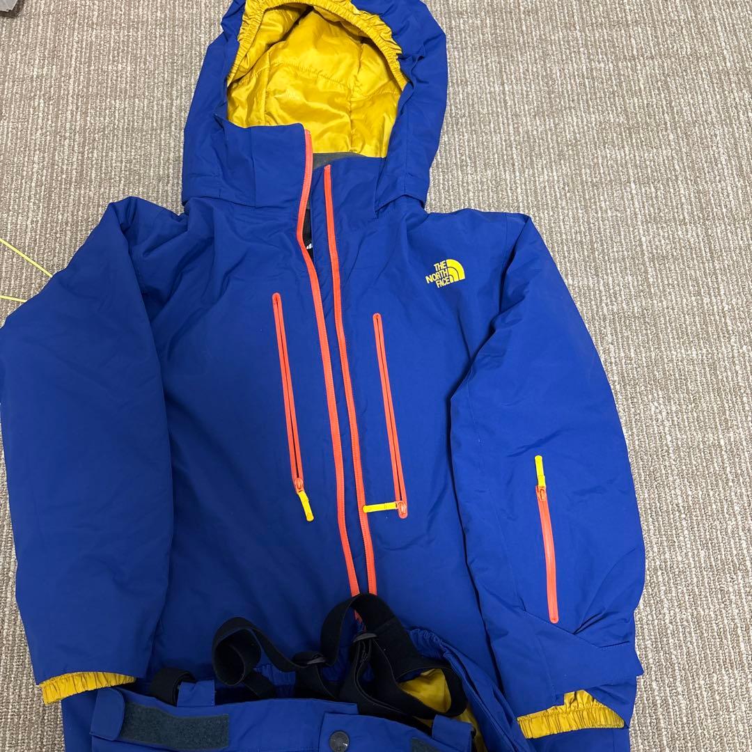 値下げ美品THE NORTH FACE スキーウェア 青/黄