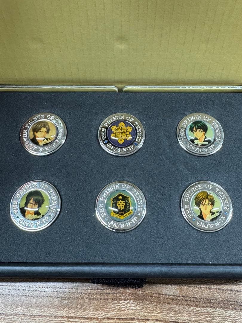 ６個セット テニスの王子様 ボタン風ピンズ ボタンカバー