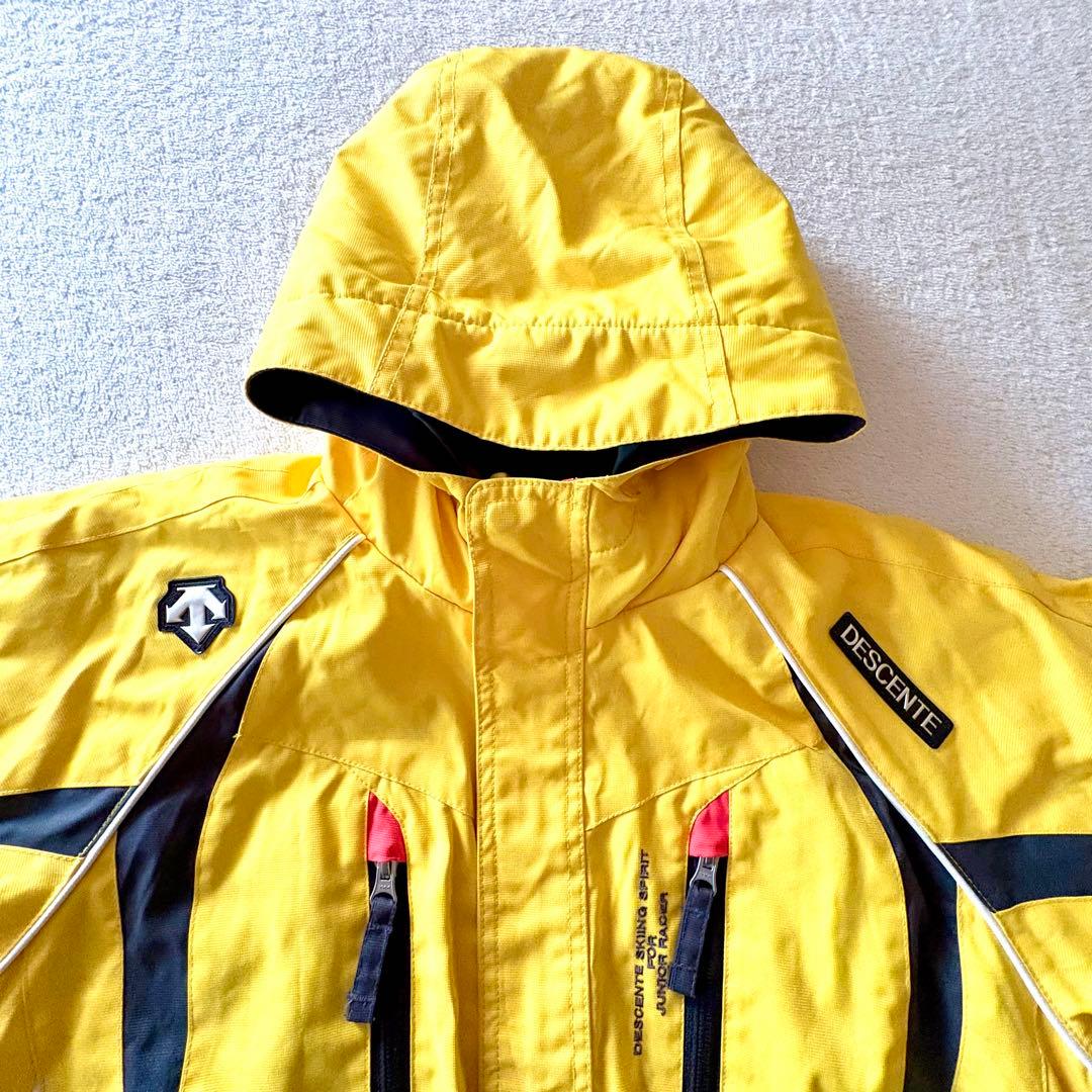 150 デサント　スキー　スノーボード　上下セット　イエロー　グレー　ジュニア