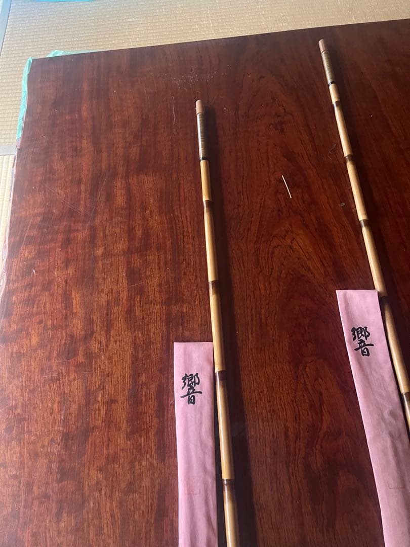 へら釣り 響、一本半竿掛　 一本玉柄セット