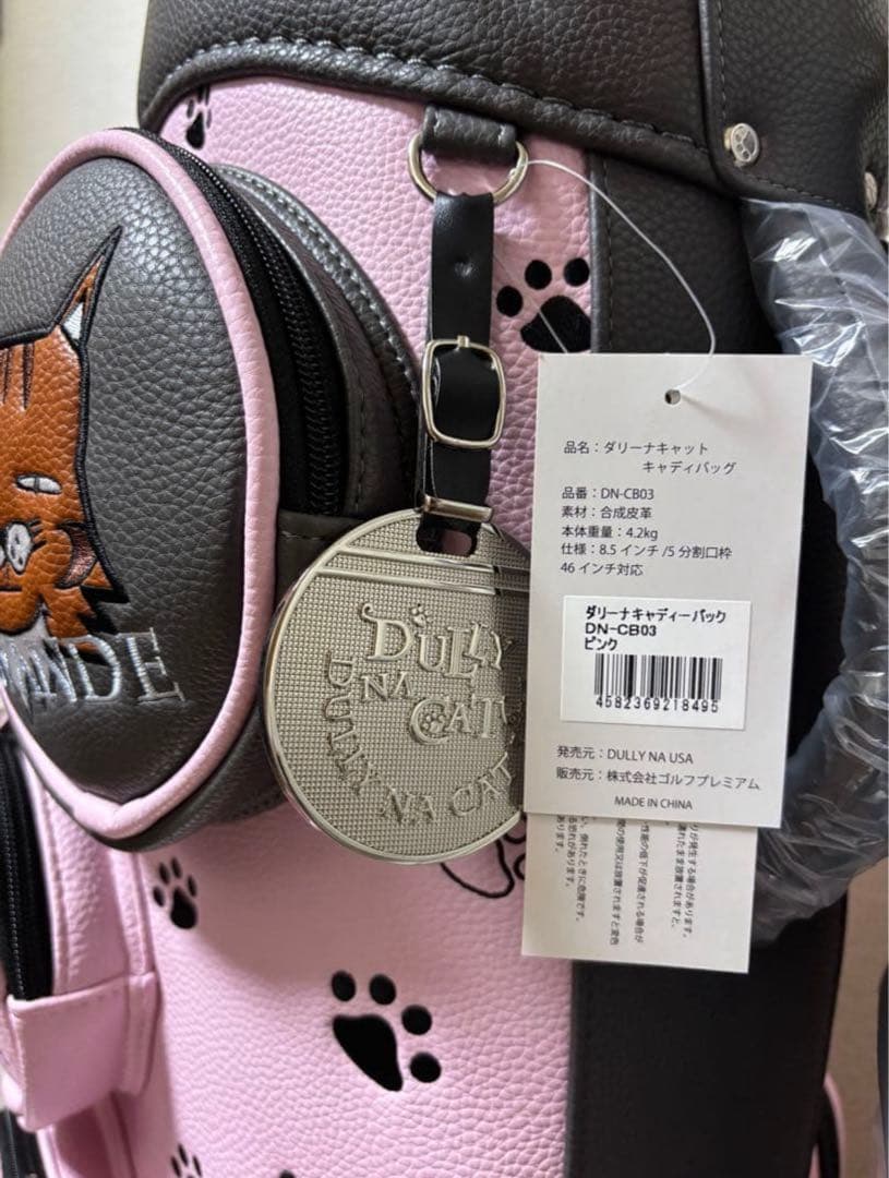 【新品】ダリーナキャット キャディバッグ　DN-CB03 ピンク 可愛いい
