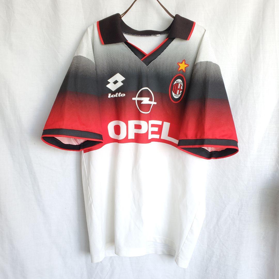 90s lotte ロット ACミラン ユニフォーム サッカー 旧 ゲームシャツ