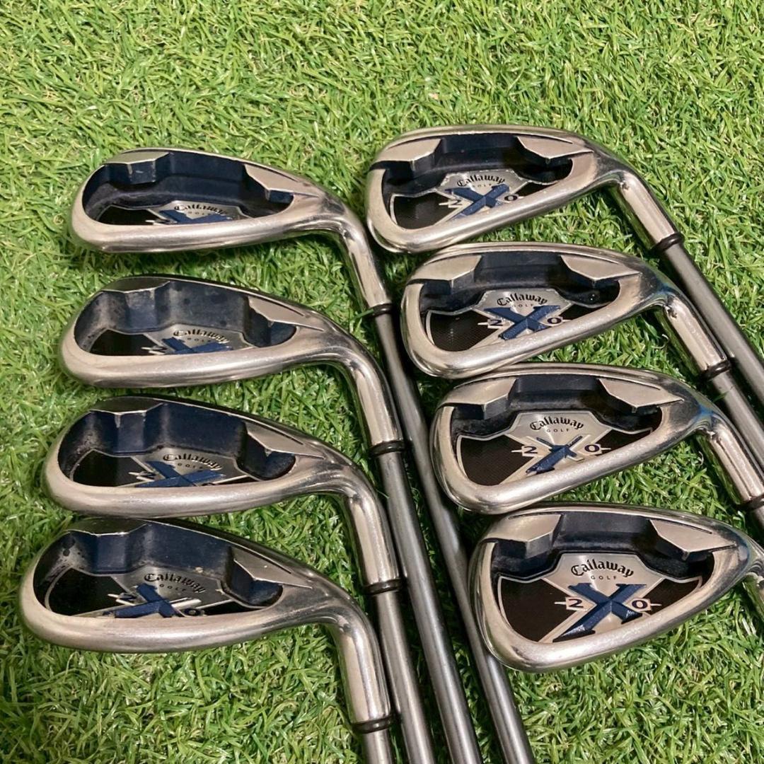 Callaway X20 アイアンセット　8本　純正カーボン　5-9PAS