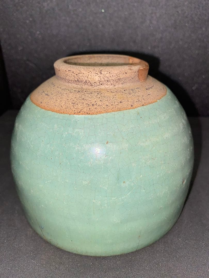 布志名 緑釉ぼてぼて茶碗　桶茶　出雲丸碗　ぼてぼて碗　呉須手茶碗　呉洲茶碗　呉洲