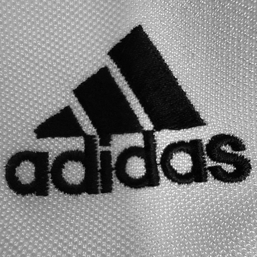 美品 adidas デサント製 トラックジャケット JASPO L 白黒